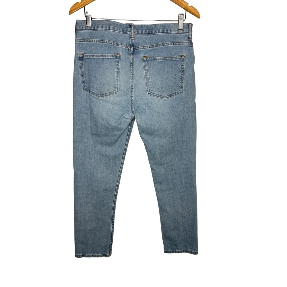 Everlane Boyfriend Jeans Womens 29 Regular Blue Denim‎ High Rise Slim Leg Casual